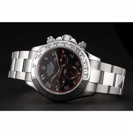 Rolex Daytona Stainless Steel Bracelet Black Dial 80296