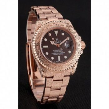 Rolex Submariner Skull Limited Edition Brown Dial Rose Gold Case And Bracelet 1454087