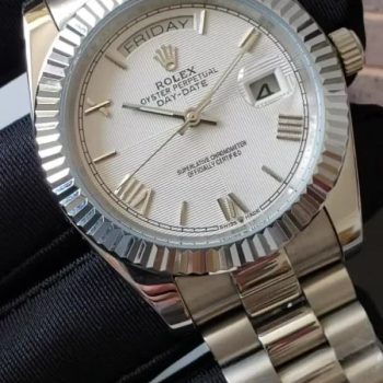 Swiss Replica Rolex Day-Date Silver | RLX 228