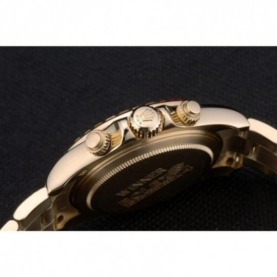 Rolex Daytona Cosmograph Rainbow Crystals Bezel Rose Gold Strap Black Dial 80251