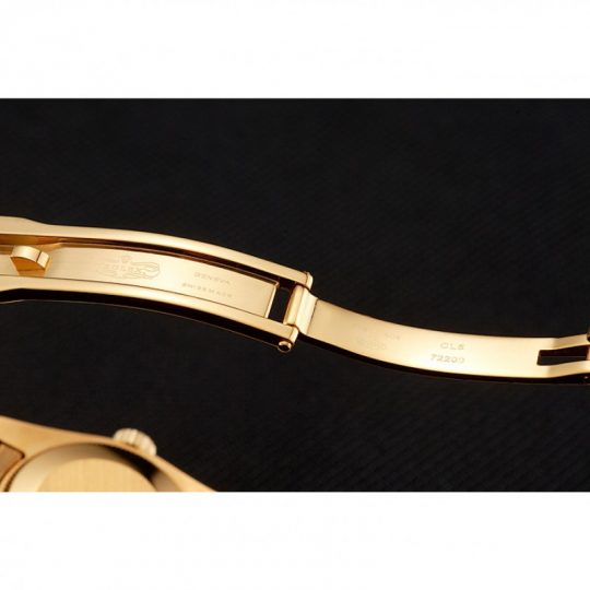 Rolex Lady-Datejust Champagne Dial Diamond Bezel Gold Jubilee Bracelet 1454096
