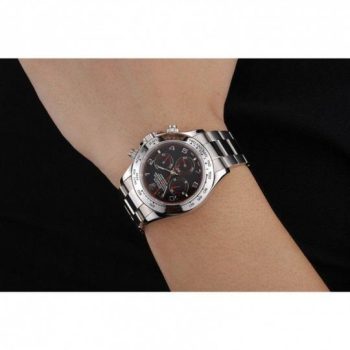 Rolex Daytona Stainless Steel Bracelet Black Dial 80296
