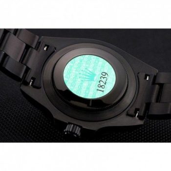 Rolex GMT Master II Black Dial Blue And Black Bezel Black PVD Case And Bracelet PR18239