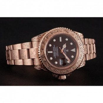 Rolex Submariner Skull Limited Edition Brown Dial Rose Gold Case And Bracelet 1454087